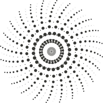 Halftone Spiral Background 89
