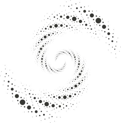 Halftone Spiral Background 125