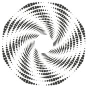 Halftone Spiral Background 10