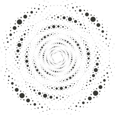 Halftone Spiral Background 110