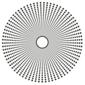 Halftone Spiral Background 100