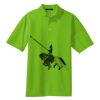 Poly Bamboo Charcoal Birdseye Jacquard Polo Thumbnail